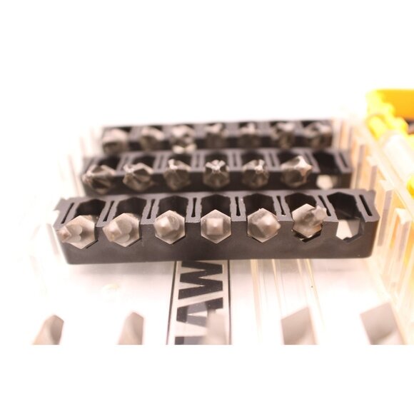 DEWALT Screwdriver Bit Set Storage ToughCase Missing 2 pieces Phillips Slotted - Picture 6 of 12